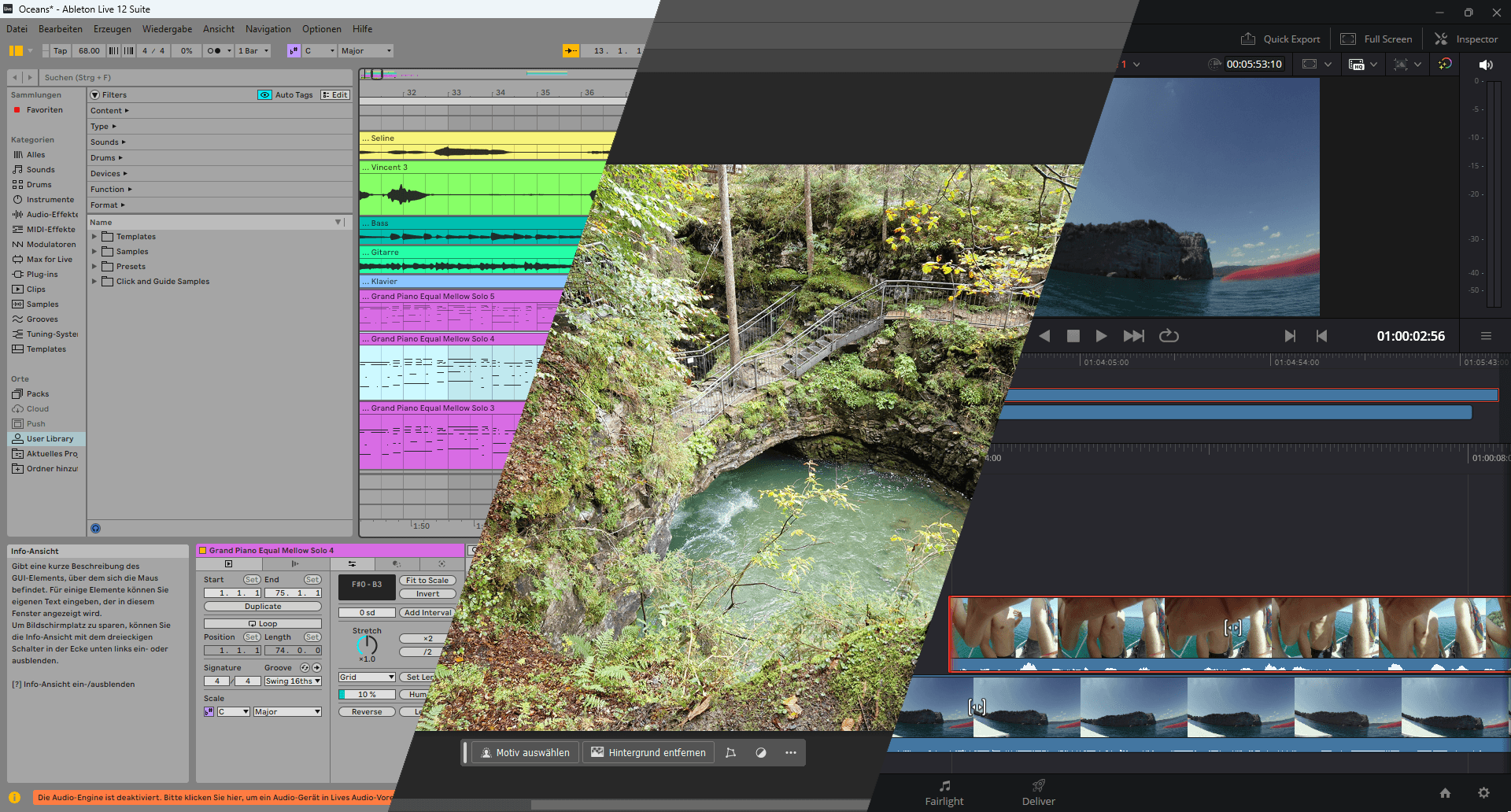 Bild-, Video- und Musikbearbeitung
